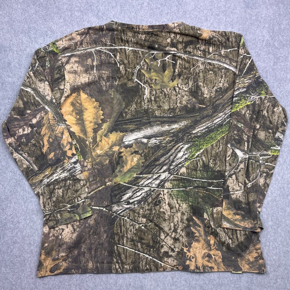 Mossy Oak Shirt Mens X-Large Brown Camouflage Long Sleeve Pocket - Picture 5 of 8